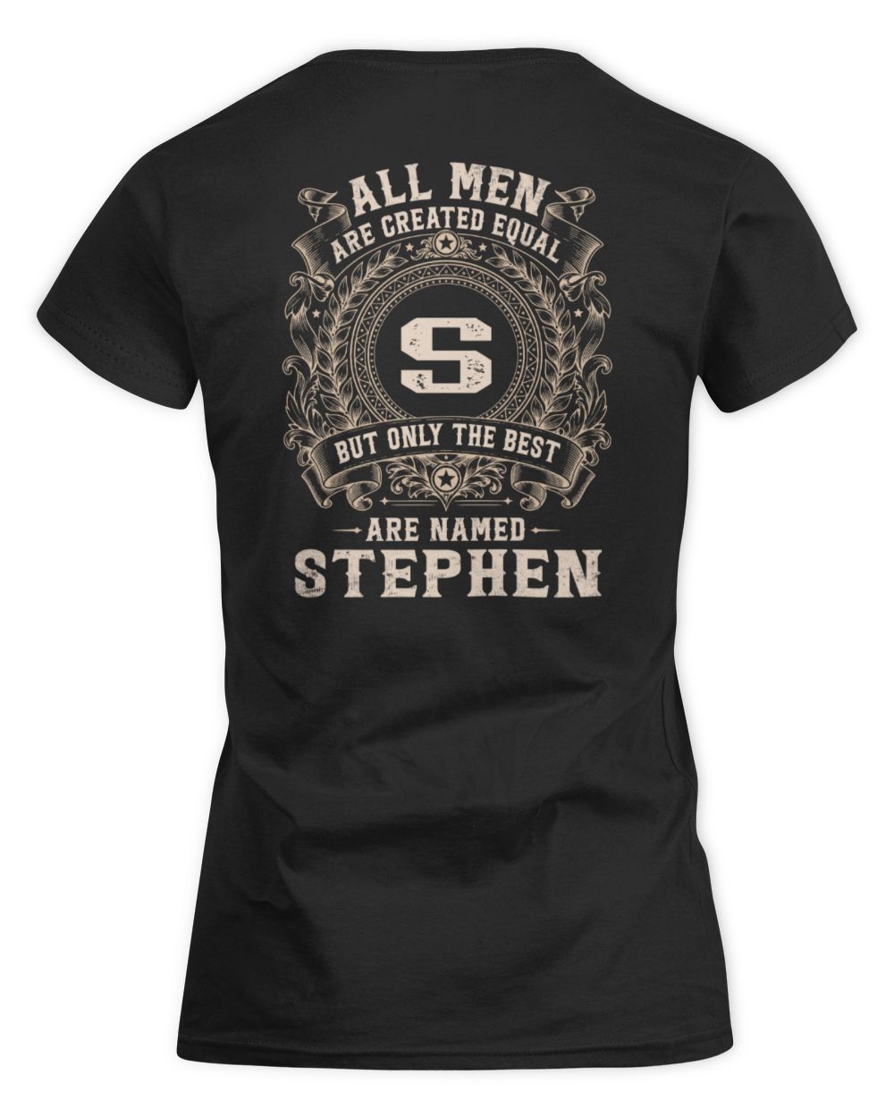 All Men Are Created Equal Cool Logo Shirt STEPHEN M1-60 / Women's Standard T-Shirt / black