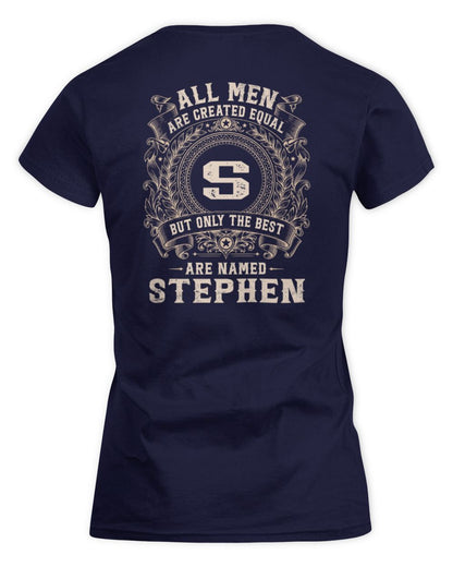 All Men Are Created Equal Cool Logo Shirt STEPHEN M1-60 / Women's Standard T-Shirt / navy
