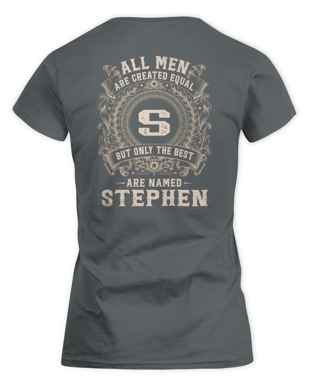 All Men Are Created Equal Cool Logo Shirt STEPHEN M1-60 / Women's Standard T-Shirt / charcoal