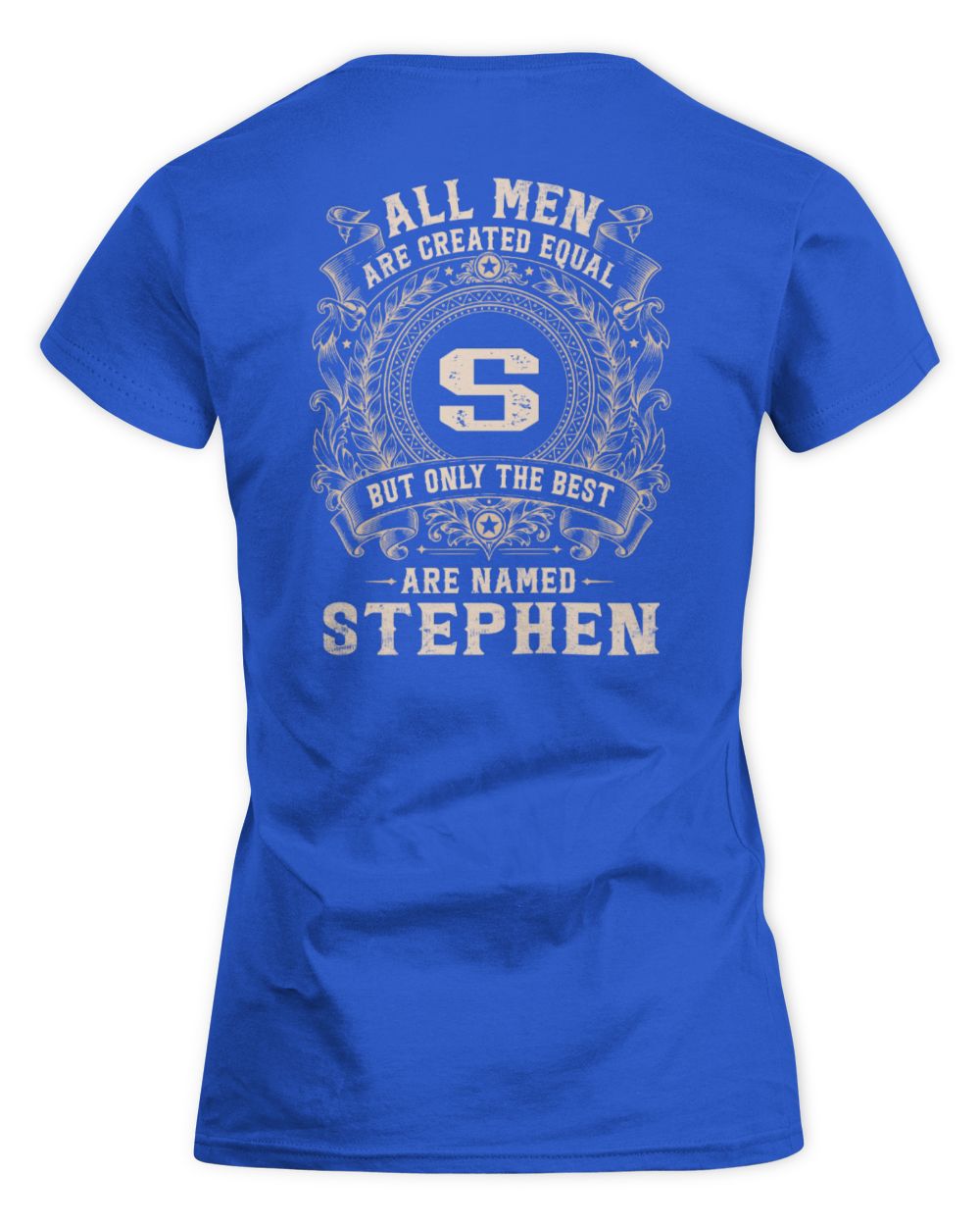 All Men Are Created Equal Cool Logo Shirt STEPHEN M1-60 / Women's Standard T-Shirt / royal