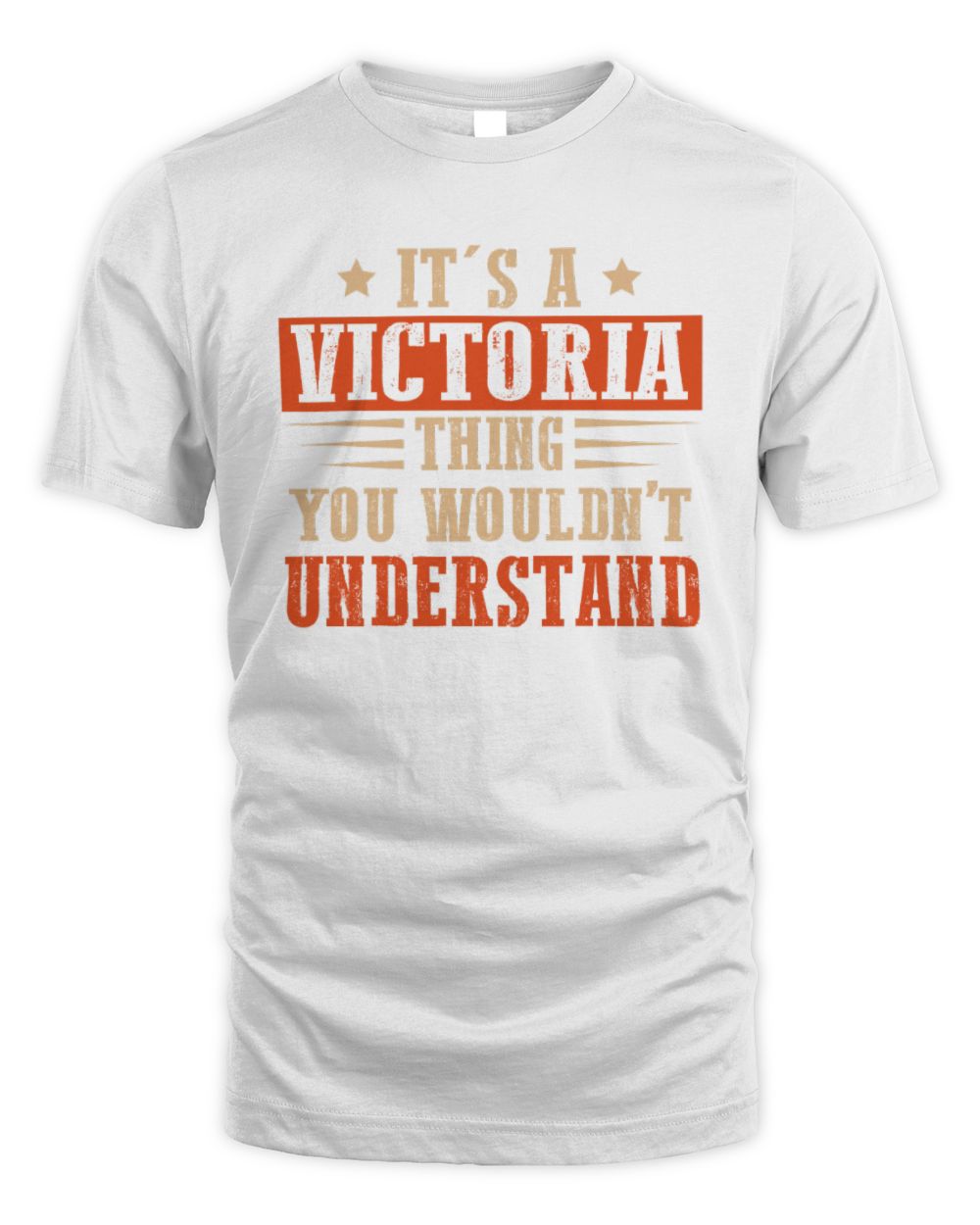 It's a Name Thing Personalized Funny Shirt VICTORIA M1-51 / Unisex Standard T-Shirt / white