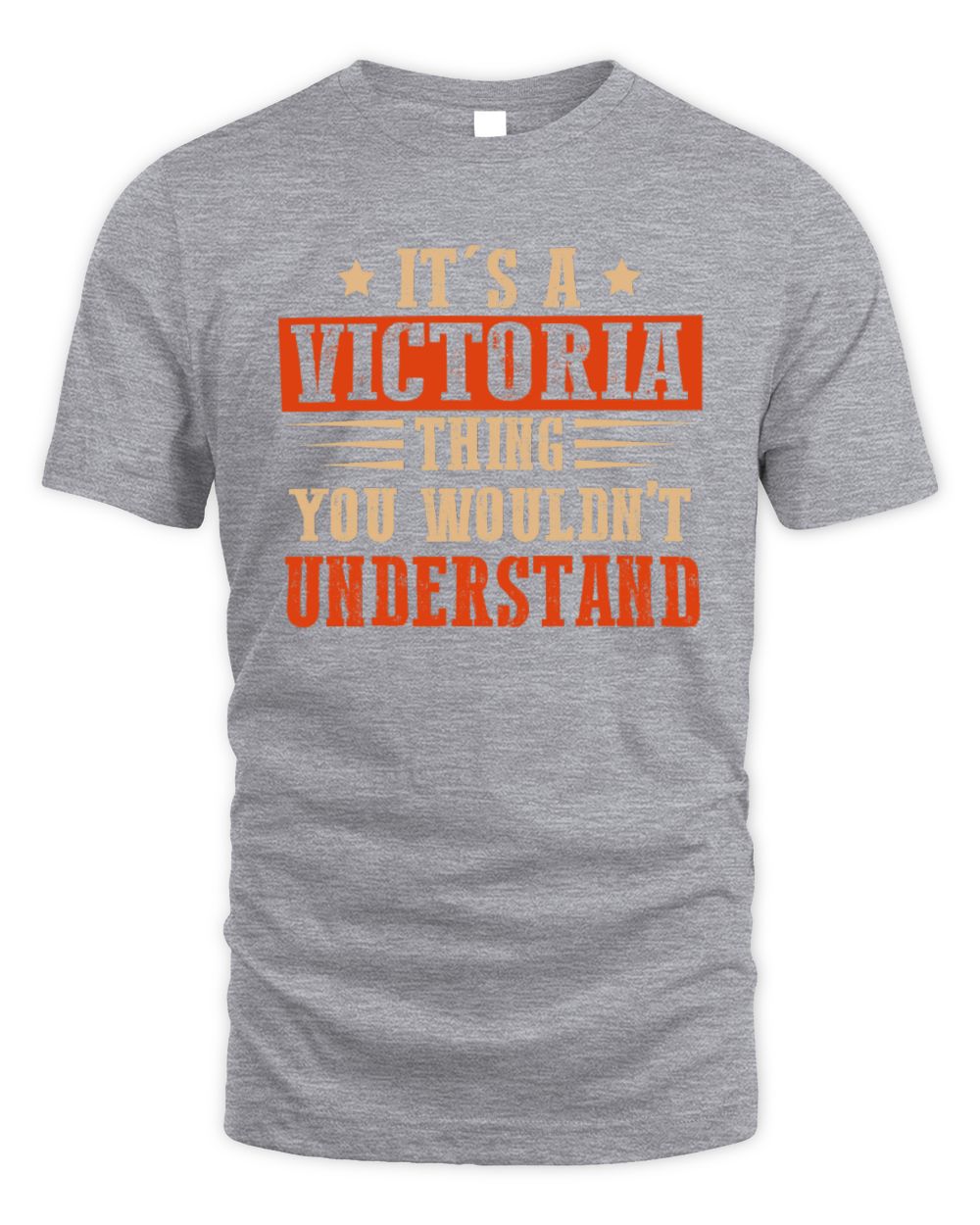 It's a Name Thing Personalized Funny Shirt VICTORIA M1-51 / Unisex Standard T-Shirt / sport grey