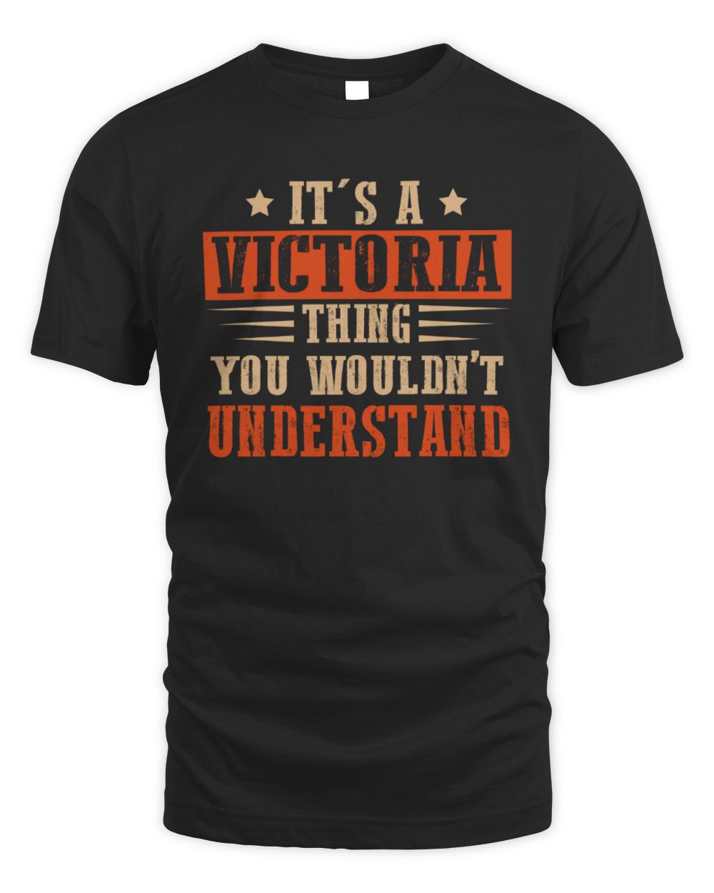It's a Name Thing Personalized Funny Shirt VICTORIA M1-51 / Unisex Standard T-Shirt / black