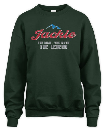 The Man The Myth The Legend Coors Light Beer T-Shirt JACKIE M1-S84 / Unisex Sweatshirt / forest green