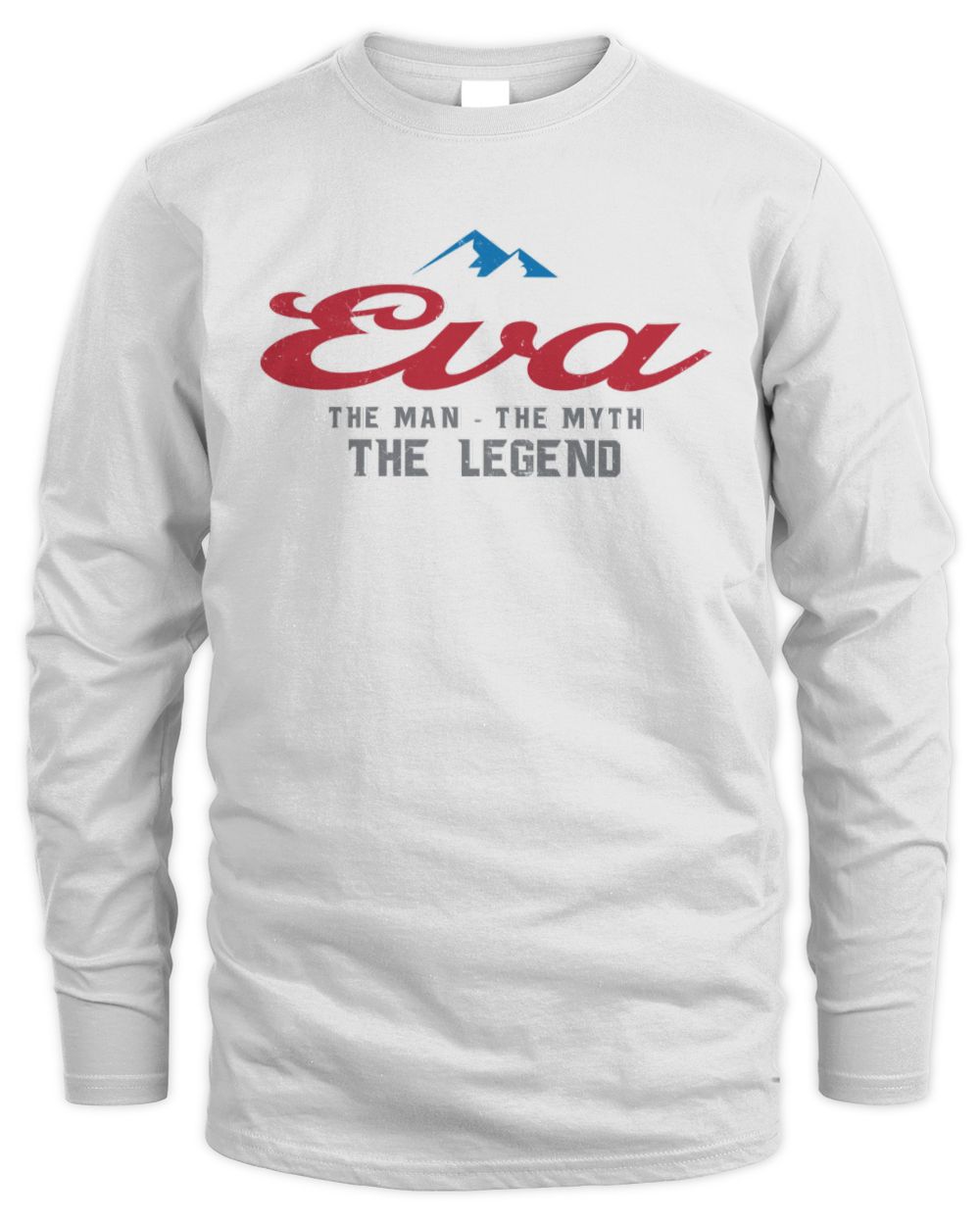 The Man The Myth The Legend Coors Light Beer T-Shirt EVA M1-S84 / Men's Long Sleeved T-Shirt / white