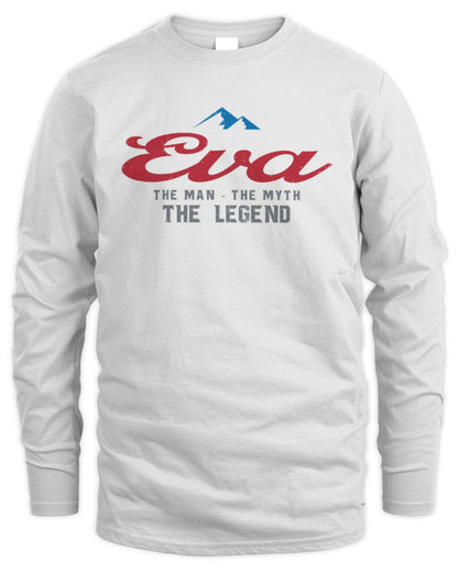 The Man The Myth The Legend Coors Light Beer T-Shirt EVA M1-S84 / Men's Long Sleeved T-Shirt / white