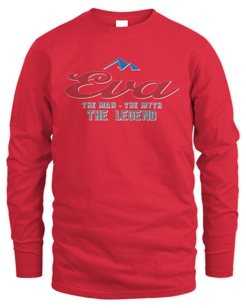 The Man The Myth The Legend Coors Light Beer T-Shirt EVA M1-S84 / Men's Long Sleeved T-Shirt / red