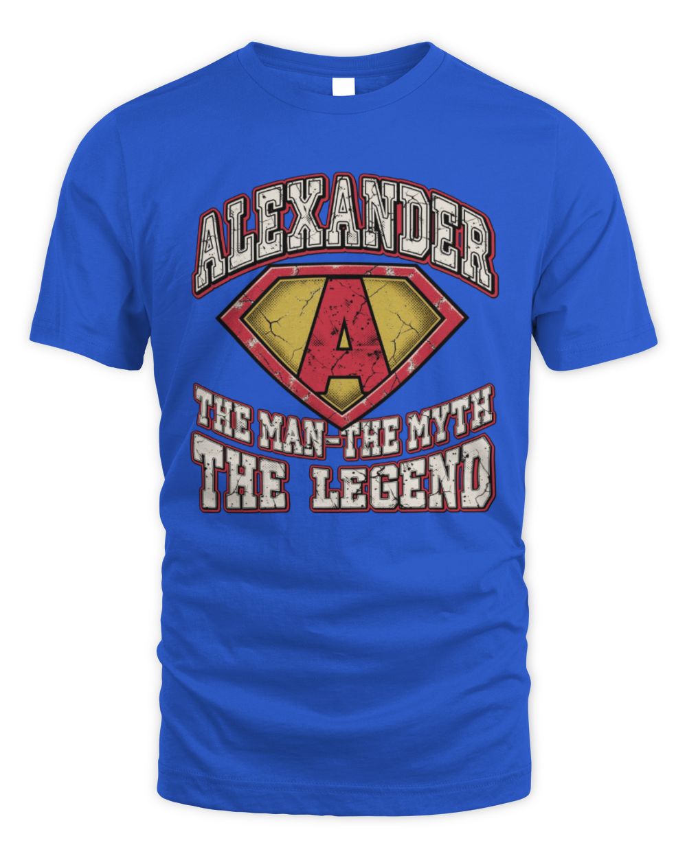 The Man The Myth The Legend Superman Graphic T-Shirt ALEXANDER M1-74 / Unisex Standard T-Shirt / royal