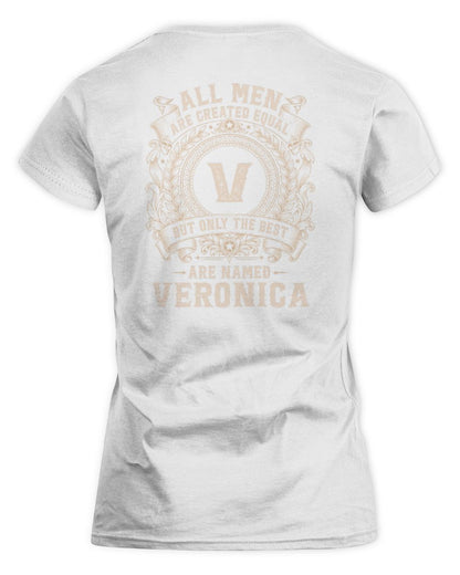 All Men Are Created Equal Cool Logo Shirt VERONICA M1-60 / Women's Standard T-Shirt / white