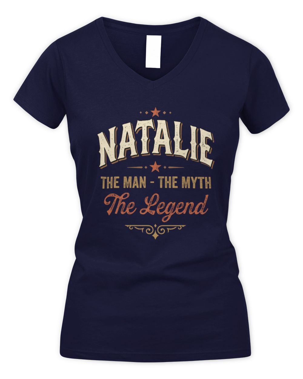 I'm Name I'm Not Rude I Just Have The Balls Funny T-Shirt NATALIE M1-77 / Women's V-Neck T-Shirt / navy