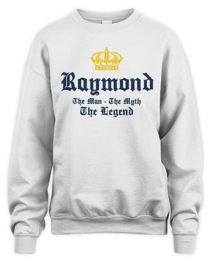 The Man The Myth The Legend Corona Beer T-Shirt RAYMOND M1-S83 / Unisex Sweatshirt / white