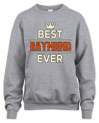 Best Your Name With Crown Shirt RAYMOND M1-59 / Unisex Sweatshirt / sport grey