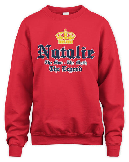 The Man The Myth The Legend Corona Beer T-Shirt NATALIE M1-S83 / Unisex Sweatshirt / red