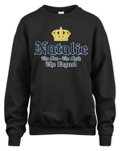 The Man The Myth The Legend Corona Beer T-Shirt NATALIE M1-S83 / Unisex Sweatshirt / black