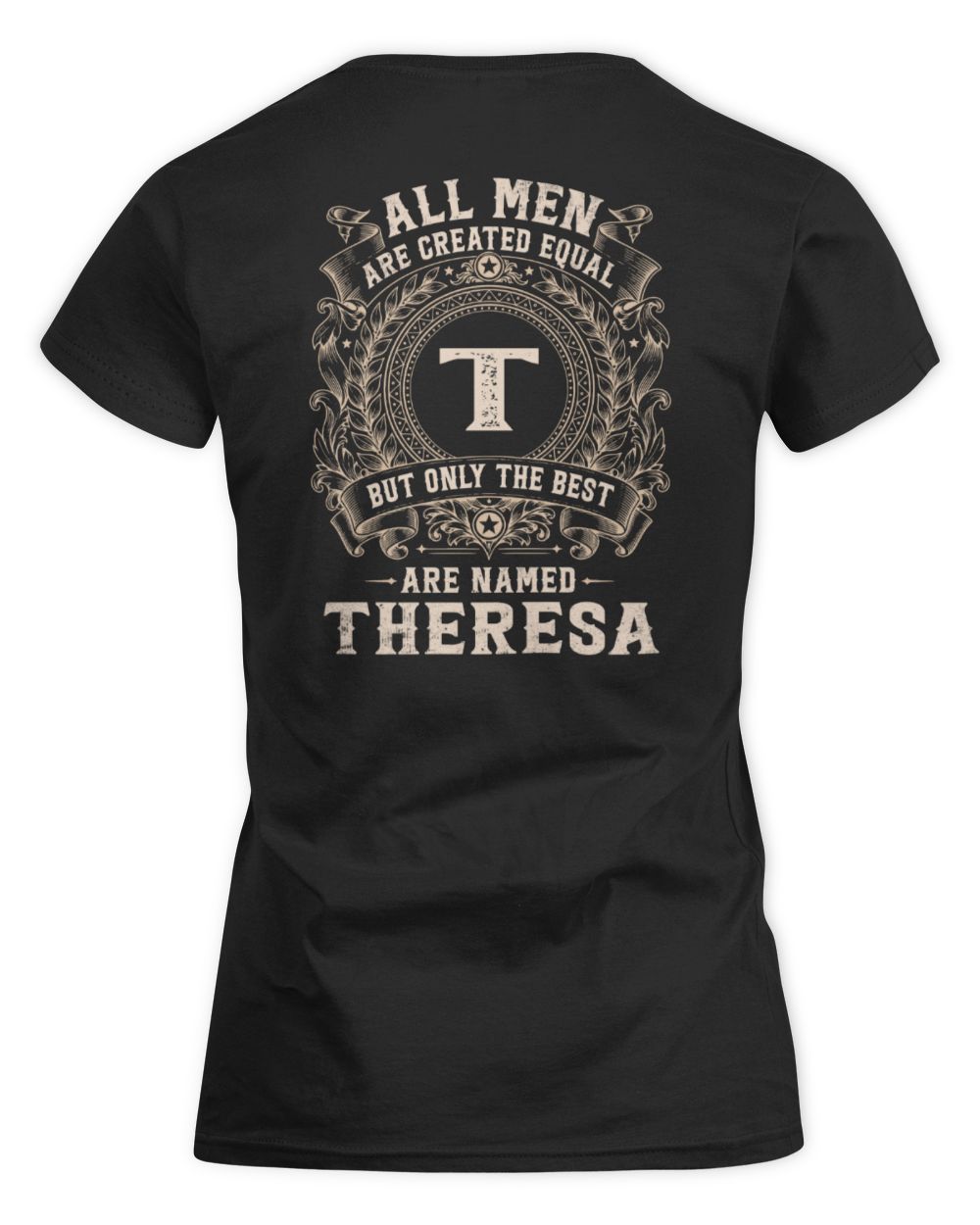 All Men Are Created Equal Cool Logo Shirt THERESA M1-60 / Women's Standard T-Shirt / black