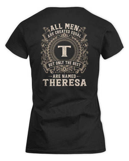 All Men Are Created Equal Cool Logo Shirt THERESA M1-60 / Women's Standard T-Shirt / black