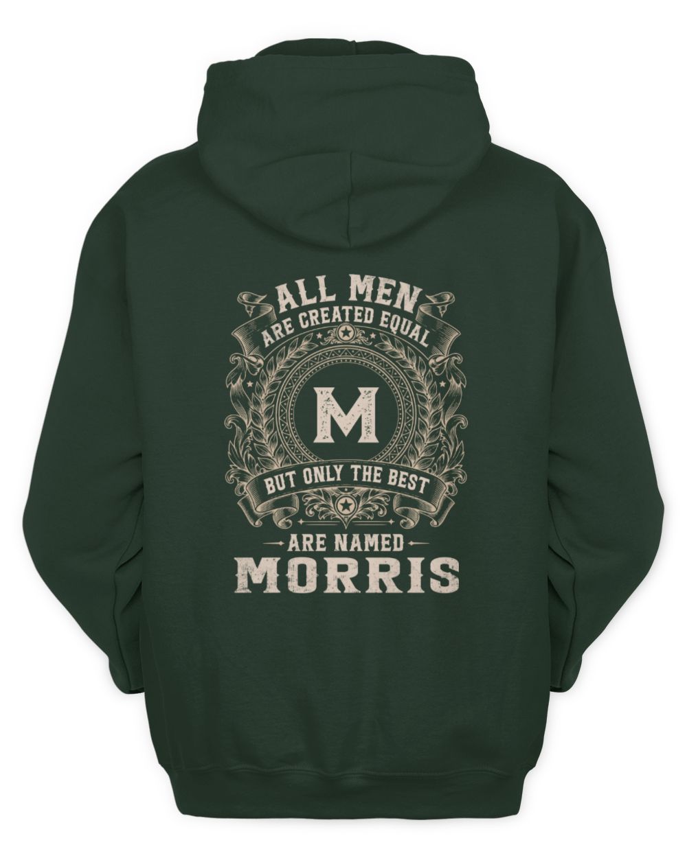 All Men Are Created Equal Cool Logo Shirt MORRIS M1-60 / Unisex Hoodie / forest green