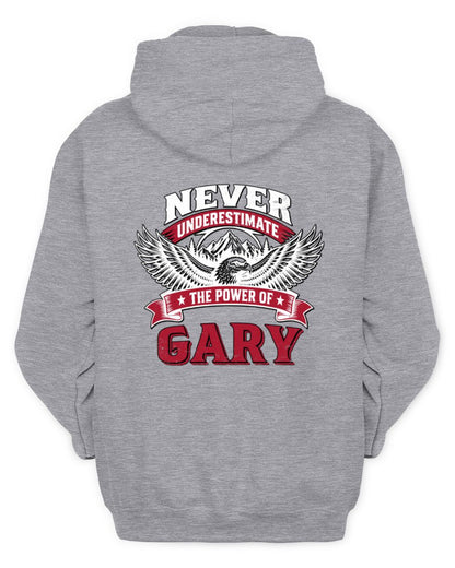 Never Underestimate Your Name Eagle Mountain Shirt GARY M1-61 / Unisex Hoodie / sport grey