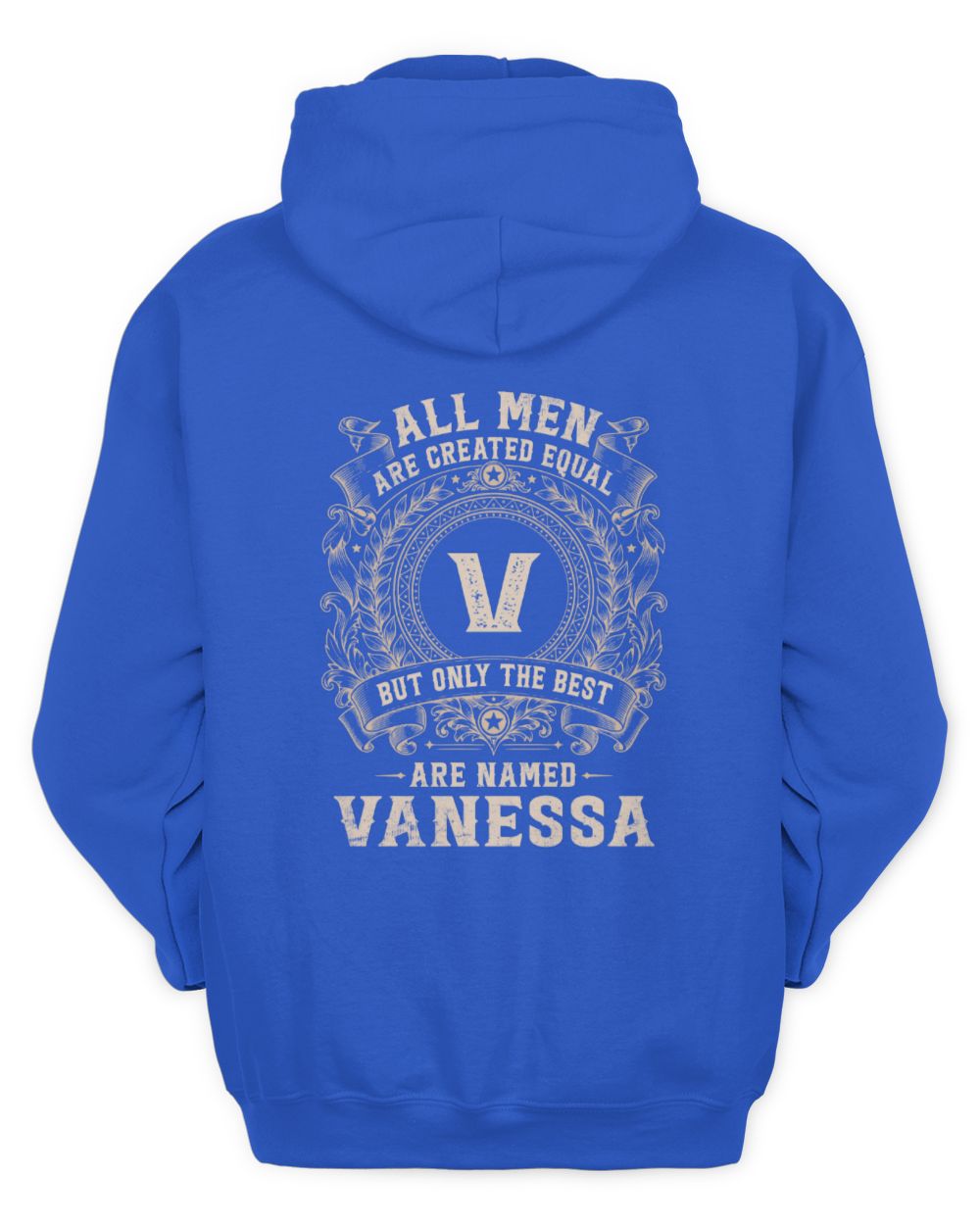 All Men Are Created Equal Cool Logo Shirt VANESSA M1-60 / Unisex Hoodie / royal