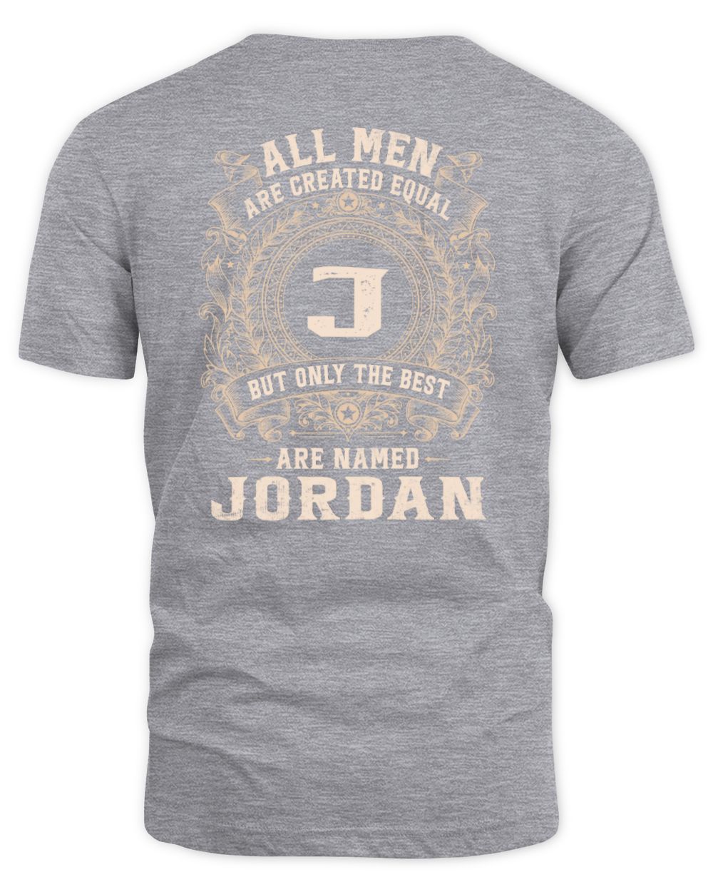 All Men Are Created Equal Cool Logo Shirt JORDAN M1-60 / Unisex Standard T-Shirt / sport grey