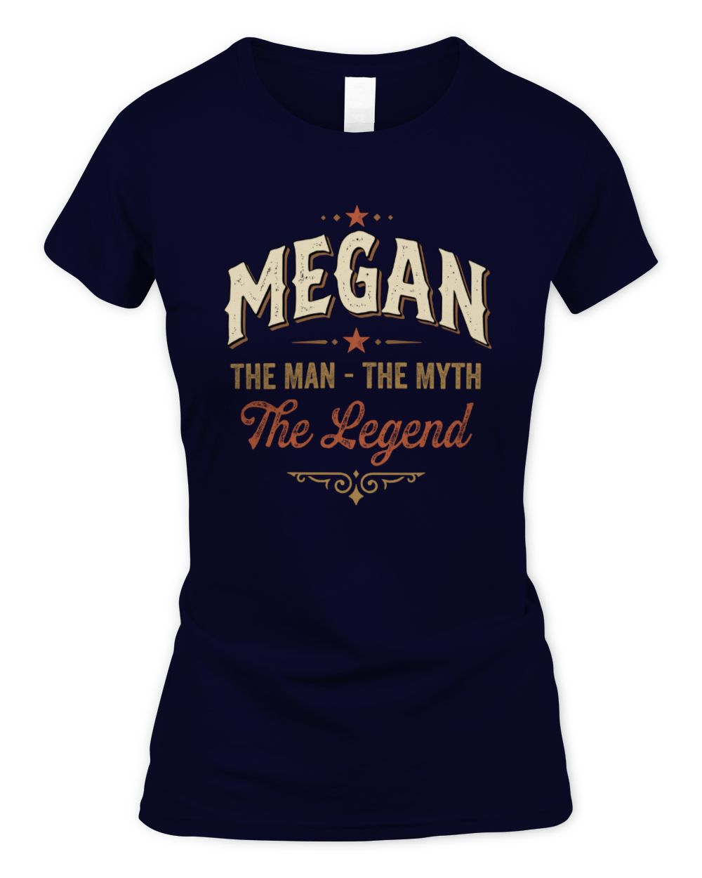 I'm Name I'm Not Rude I Just Have The Balls Funny T-Shirt MEGAN M1-77 / Women's Standard T-Shirt / navy