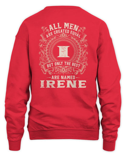 All Men Are Created Equal Cool Logo Shirt IRENE M1-60 / Unisex Sweatshirt / red