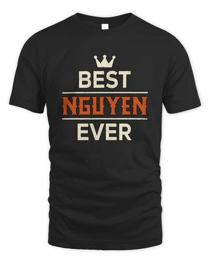 Best Your Name With Crown Shirt NGUYEN M1-59 / Unisex Standard T-Shirt / black