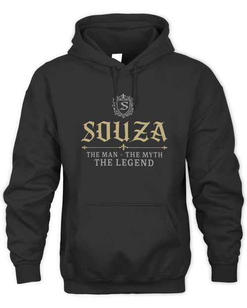 The Man The Myth The Legend Western Shirt SOUZA M1-78 / Unisex Hoodie / black