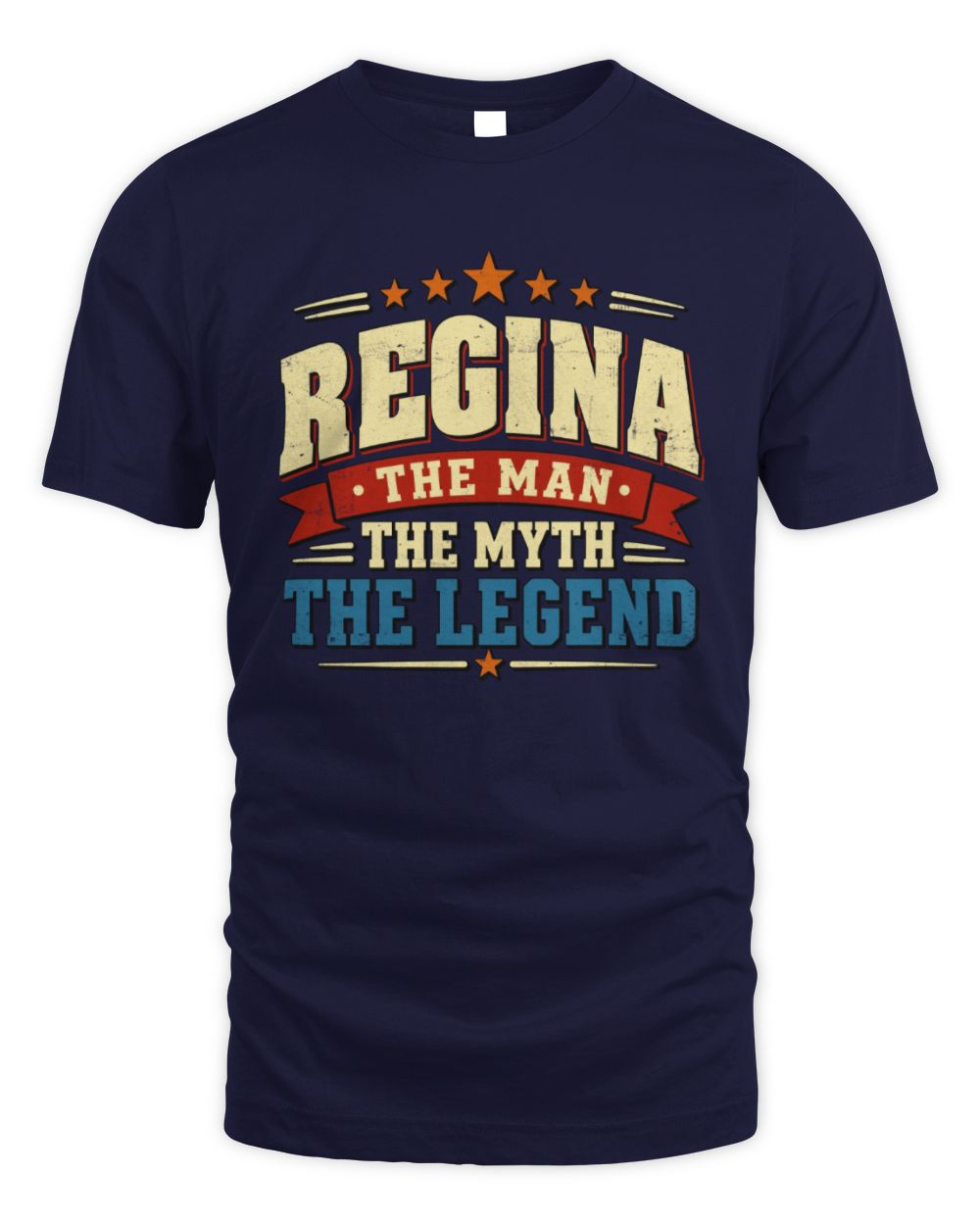 The Man The Myth The Legend Ribbon Vintage T-Shirt REGINA M1-56 / Unisex Standard T-Shirt / navy