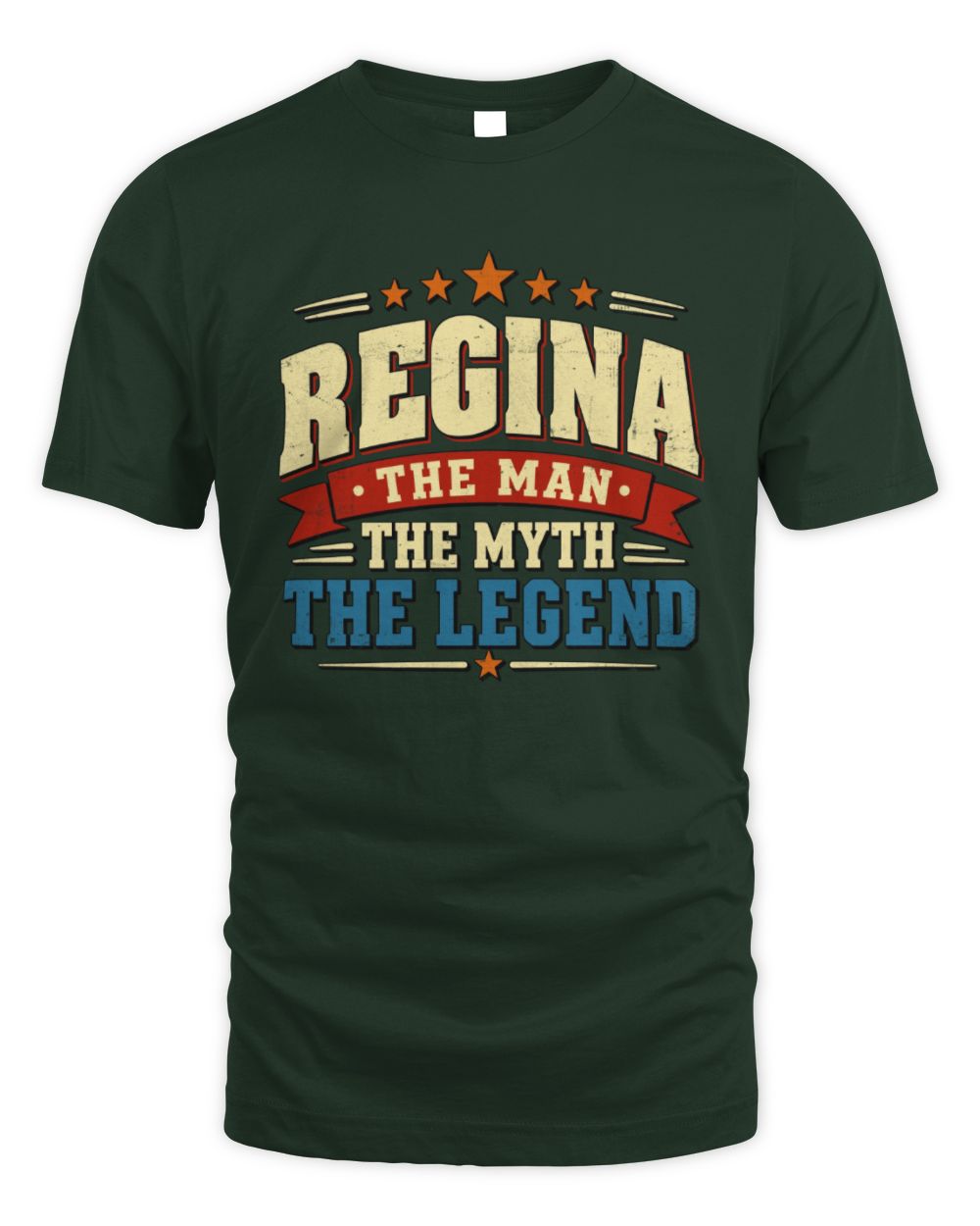 The Man The Myth The Legend Ribbon Vintage T-Shirt REGINA M1-56 / Unisex Standard T-Shirt / forest green