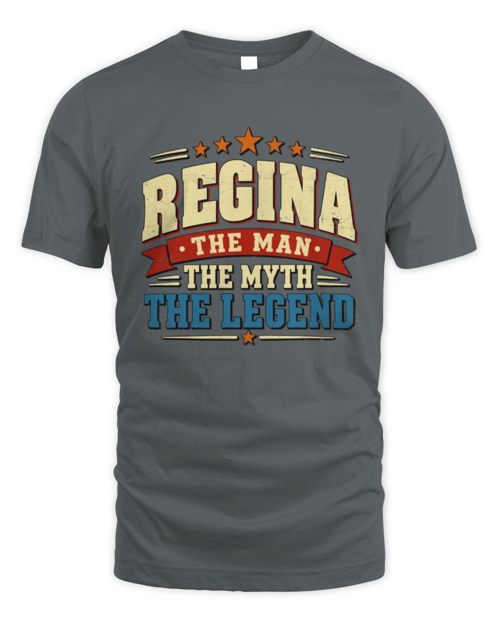 The Man The Myth The Legend Ribbon Vintage T-Shirt REGINA M1-56 / Unisex Standard T-Shirt / charcoal