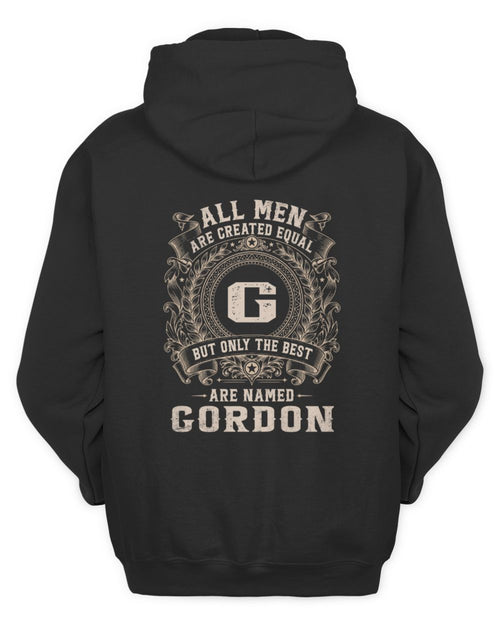 All Men Are Created Equal Cool Logo Shirt GORDON M1-60 / Unisex Hoodie / black