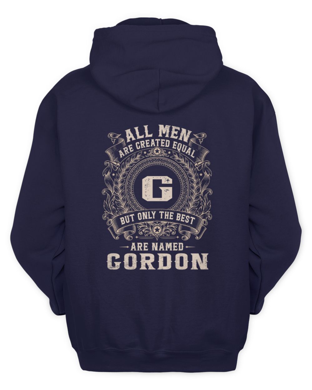 All Men Are Created Equal Cool Logo Shirt GORDON M1-60 / Unisex Hoodie / navy