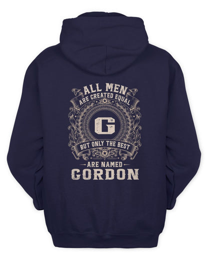 All Men Are Created Equal Cool Logo Shirt GORDON M1-60 / Unisex Hoodie / navy