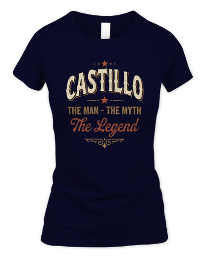 I'm Name I'm Not Rude I Just Have The Balls Funny T-Shirt CASTILLO M1-77 / Women's Standard T-Shirt / navy
