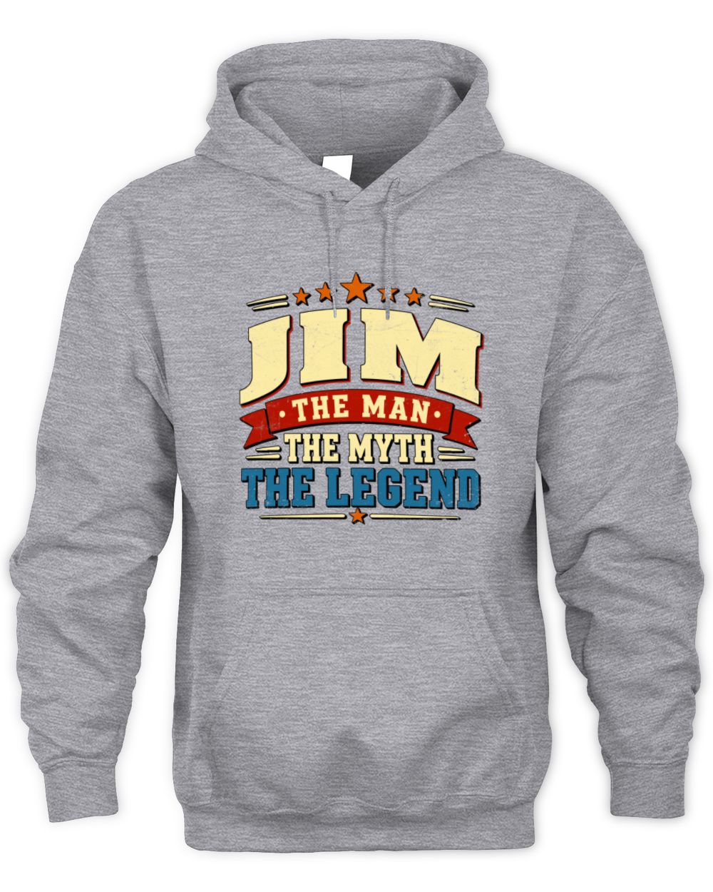 The Man The Myth The Legend Ribbon Vintage T-Shirt JIM M1-56 / Unisex Hoodie / sport grey