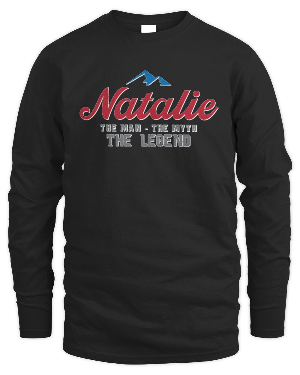 The Man The Myth The Legend Coors Light Beer T-Shirt NATALIE M1-S84 / Men's Long Sleeved T-Shirt / black