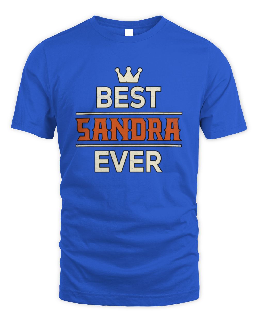 Best Your Name With Crown Shirt SANDRA M1-59 / Unisex Standard T-Shirt / royal