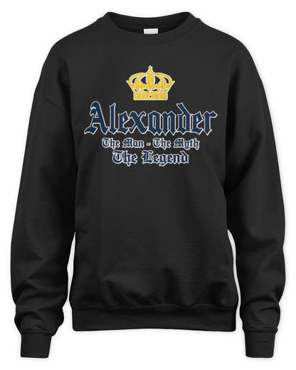 The Man The Myth The Legend Corona Beer T-Shirt ALEXANDER M1-S83 / Unisex Sweatshirt / black