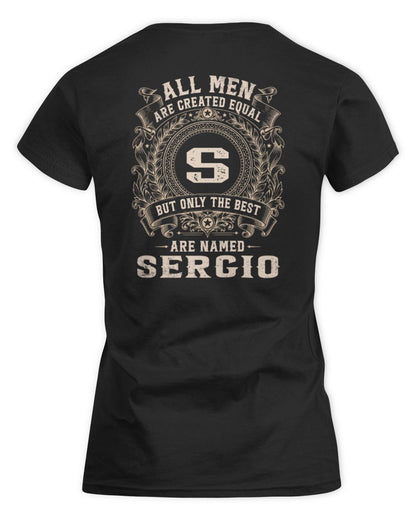 All Men Are Created Equal Cool Logo Shirt SERGIO M1-60 / Women's Standard T-Shirt / black