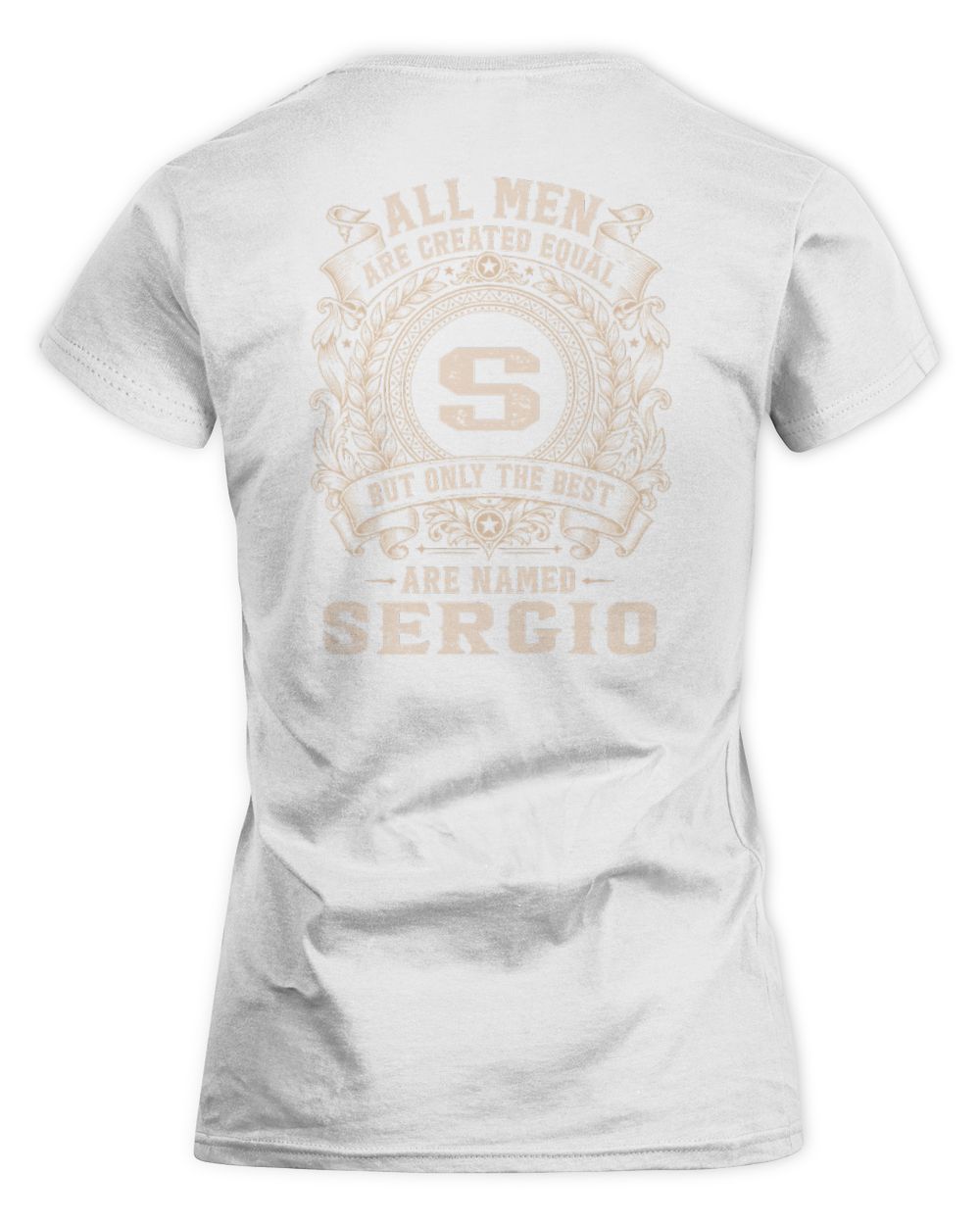 All Men Are Created Equal Cool Logo Shirt SERGIO M1-60 / Women's Standard T-Shirt / white