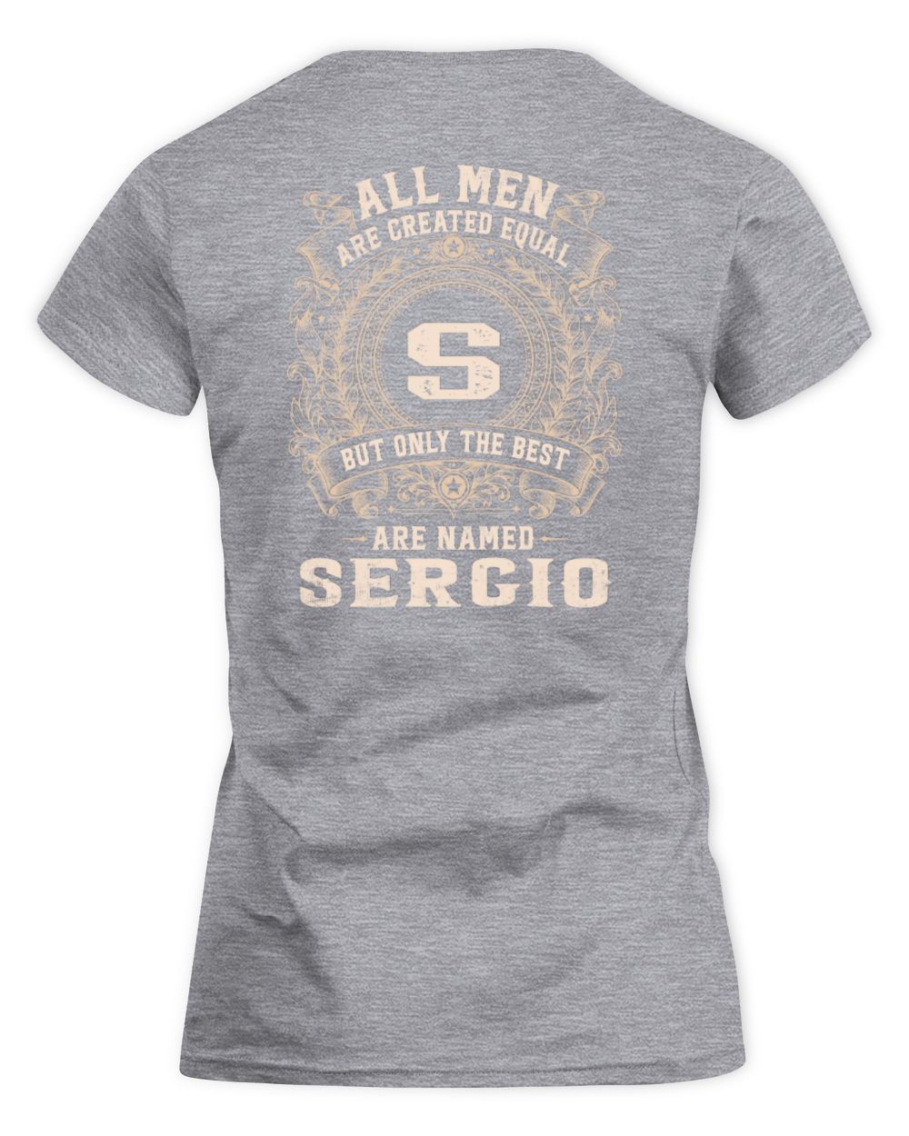 All Men Are Created Equal Cool Logo Shirt SERGIO M1-60 / Women's Standard T-Shirt / sport grey
