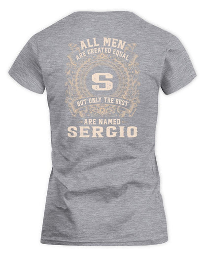 All Men Are Created Equal Cool Logo Shirt SERGIO M1-60 / Women's Standard T-Shirt / sport grey