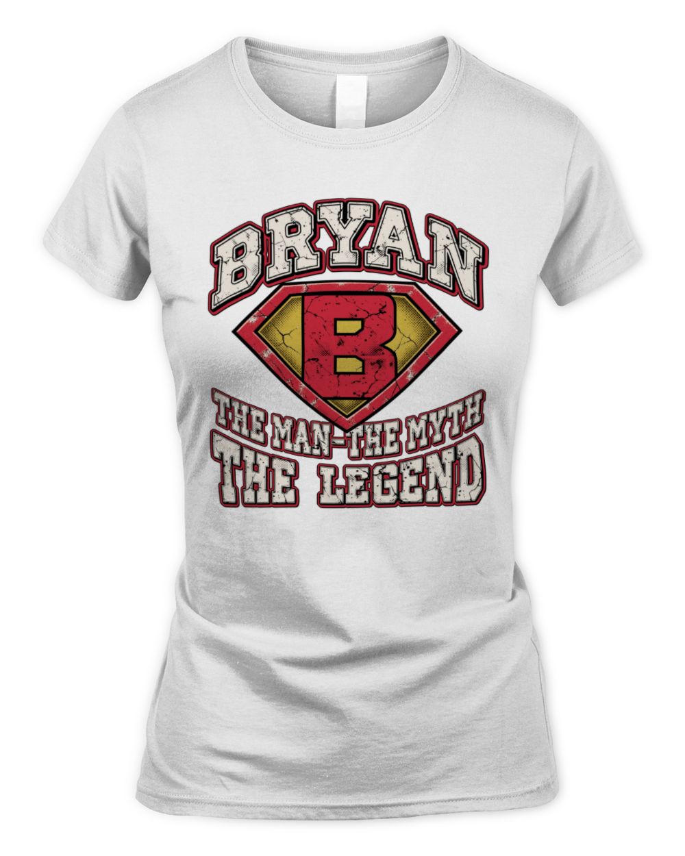 The Man The Myth The Legend Superman Graphic T-Shirt BRYAN M1-74 / Women's Standard T-Shirt / white