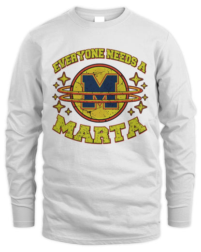 Everyone Needs a Your Name Shirt MARTA M1-76 / Men's Long Sleeved T-Shirt / white