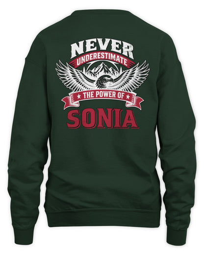 Never Underestimate Your Name Eagle Mountain Shirt SONIA M1-61 / Unisex Sweatshirt / forest green