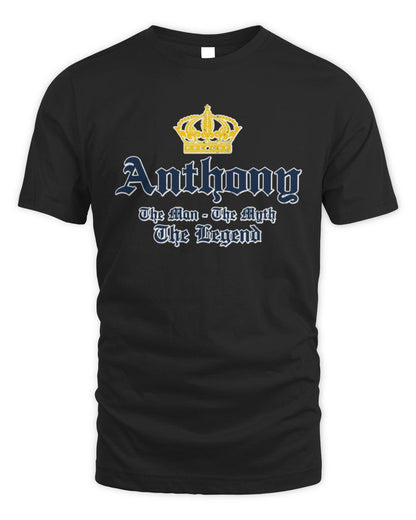 The Man The Myth The Legend Corona Beer T-Shirt ANTHONY M1-S83 / Unisex Standard T-Shirt / black