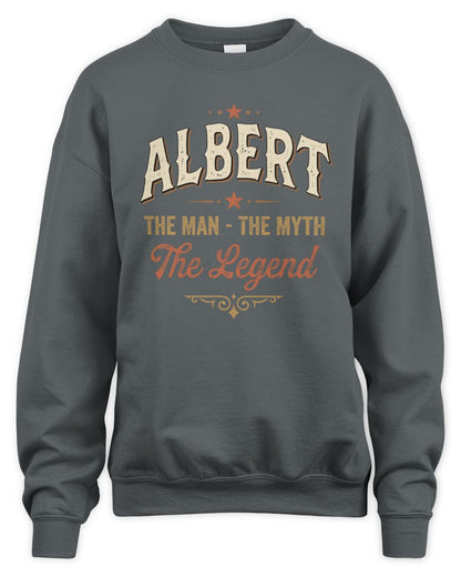 I'm Name I'm Not Rude I Just Have The Balls Funny T-Shirt ALBERT M1-77 / Unisex Sweatshirt / charcoal