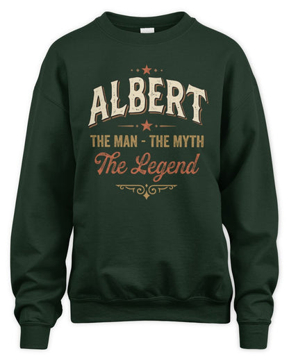 I'm Name I'm Not Rude I Just Have The Balls Funny T-Shirt ALBERT M1-77 / Unisex Sweatshirt / forest green