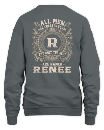All Men Are Created Equal Cool Logo Shirt RENEE M1-60 / Unisex Sweatshirt / charcoal